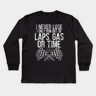 Motorsport Racing Race Car Driver Tuning Gift Kids Long Sleeve T-Shirt